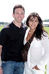 Andrew Borrok, Michelle Rodriguez<br>at Bridgehampton Polo on 7-21-07. photo by Rob Rich © 2007 516-676-3939 robwayne1@aol.com